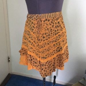 Cheetah print skirt